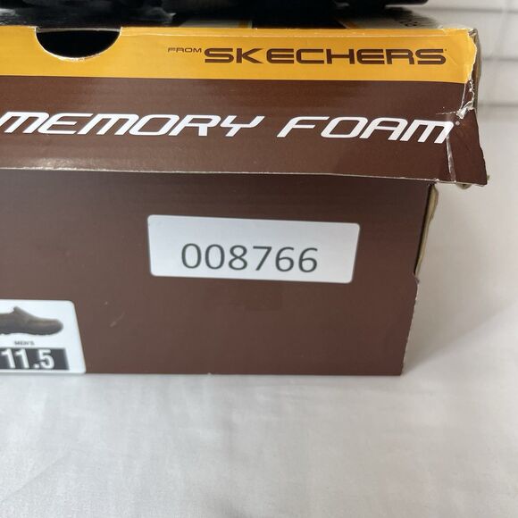 Skechers Seveno Men's 11.5 Brown Shoe Leather Relaxed Fit Classic Slip On Shoes - Picture 8 of 8